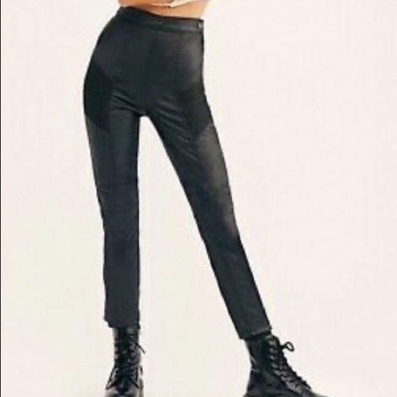 Free People Kalin Moto faux leather pants - Picture 3 of 13